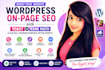 do wordpress on page SEO with yoast or rank math