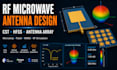 design rf microwave antenna array microstrip patch in cst hfss