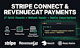 build stripe connect split payments and fix revenuecat webhooks