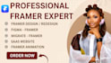 design, redesign or develop a professional framer website