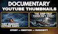design 2 cinematic documentary youtube thumbnails
