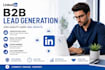 do b2b lead generation and find valid emails from linkedin