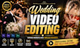 wedding video editing with cinematic storytelling