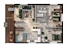 draw and render professional 2d floor plans in photoshop