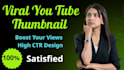 design eye catching youtube and facebook video thumbnails