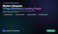 build a modern responsive one page website