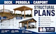 design deck pergola carport structural plans permit drawings