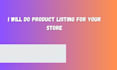 list winning product into your store