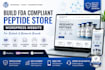 build fda compliant peptide store wordpress website biotech wordpress website