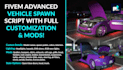 be your fivem car developer, vehicle mod, fivem scripting, gta 5 and server syst