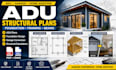 design adu structural plans foundation deck garage conversion pergola