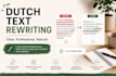 professionally rewrite and improve your dutch text