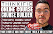 setup thinkific course, course upload, build thinkific online course website