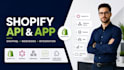 build shopify custom app and api integration, webhooks and custom backend