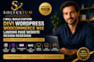 build custom divi wordpress woocommerce wix landing page website design redesign