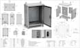 design sheet metal enclosure cad, flat pattern and fabrication drawings step