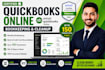 do quickbooks online setup, cleanup and bookkeeping