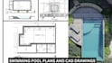 create custom swimming pool plans, cad drawings and backyard layouts