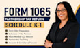 prepare your late form 1065 partnership tax return and schedule k1 for your llc