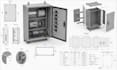 design electrical control panel cad, enclosure and sheet metal drawings