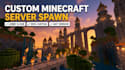 build custom minecraft server spawn hub lobby castle village city bases map smp