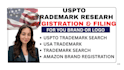 uspto trademark research registration USA trademark filling for brand name logo