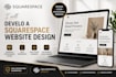 develop, modify a squarespace website design, online booking website, ecommence