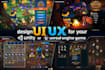 design UI UX for your unity or unreal engine game