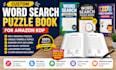 create custom word search puzzle book for amazon KDP activity book