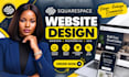 design squarespace website, squarespace redesign and ecommerce website