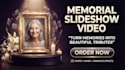 create a professional funeral memorial slideshow video