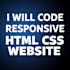 responsive website with html css
