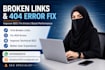 find and fix broken links and 404 errors on your website
