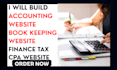 build accounting website bookkeeping tax finance website