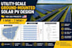 design utility scale ground mounted solar pv projects in USA
