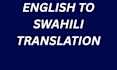 translate english to swahili