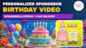 create a personalized spongebob birthday video with a custom message