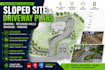 design site grading, retaining wall, steep driveway and parking plans
