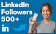 organic linkedin follower promotion and marketing