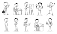 draw custom stick figures and stickman in any style