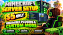 setup custom minecraft server in 12 hours