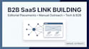 build high quality b2b saas backlinks from relevant websites