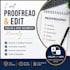 proofread and edit english and urdu documents manually