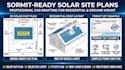 solar plot plan solar site plan and pv site layout permit cad drawing