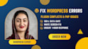 fix wordpress critical error, plugin conflict, and PHP issues
