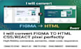 convert figma to HTML CSS, PSD to HTML, pixel perfect responsive