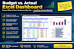 build a budget vs actual variance dashboard in excel