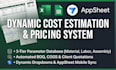 create dynamic cost estimation and pricing calculation templates