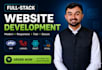 design and develop a custom full stack website frontend backend