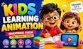 create ai kids learning cartoon videos